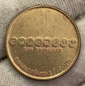 美国旧金山EMPORIUM商场代币 23mm