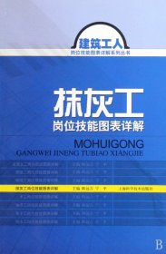 正版新书现货 抹灰工岗位技能图表详解/建筑工人岗位技能图表详解系列丛书 9787532399765 陈远吉//宁平