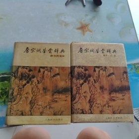 唐宋词鉴赏辞典：唐·五代·北宋卷、南宋.辽.金