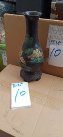 美丽的山水画 漆器花瓶