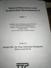 Natural Resources and Sustainable Development ll Part 1