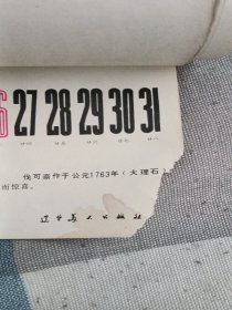 1986年雕塑挂历(13张全)