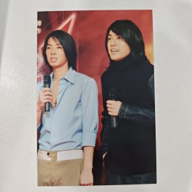 吴建豪、朱孝天 北京群星演唱会发布会现场(12) 六寸照片1张+老底片1张