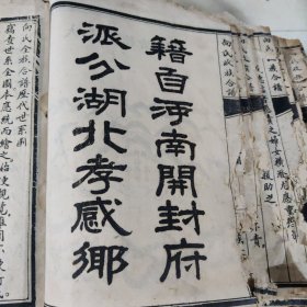 向氏续修族谱（合谱）。超厚（达三百八拾陆个筒子页）川、渝、黔、滇等地（石印本）