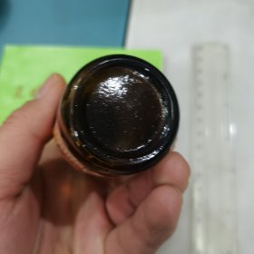 河北东风制药厂七十年代0.05克百喘朋片玻璃药瓶老药标包装