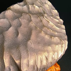 新疆吐鲁番鄯善地区戈壁滩特有石种—碳质金刚风凌陨石（疑似铜陨 微磁）重量：5公斤 观赏性极高