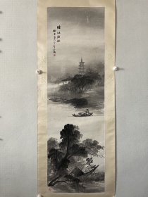 吴石仙，国画立轴，中国清代海派最具特色的画家