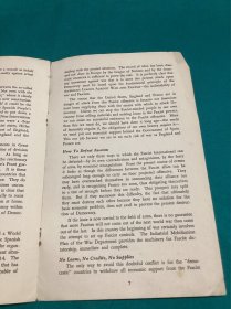 1937年美国HB进步书店反战反法西斯联盟书籍介绍单