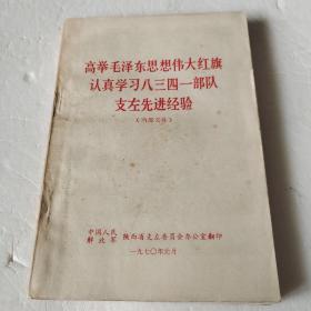 高举毛泽东思想伟大红旗认真学习八三四一部队支左先进经验