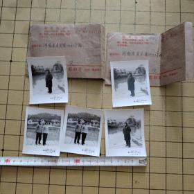 70年国营韶山摄影部 语录实寄封  带老照片5张