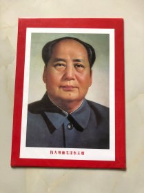 新中国成立以来天安门城楼悬挂的六种毛泽东标准像 1套6张 附护套