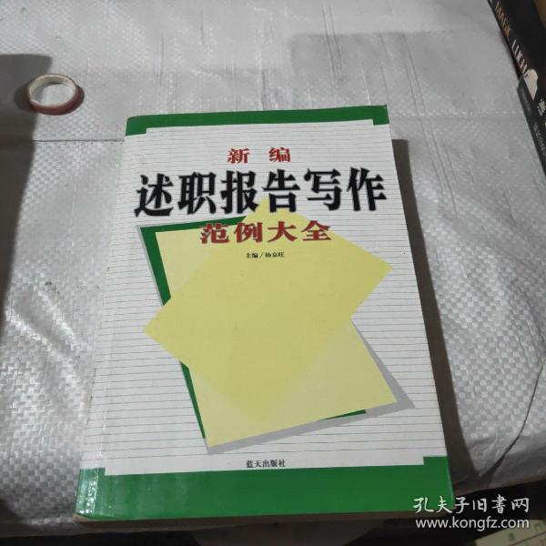 新编述职报告写作范例大全