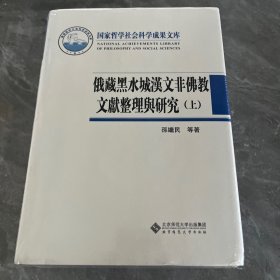 俄藏黑水城汉文非佛教文献整理与研究