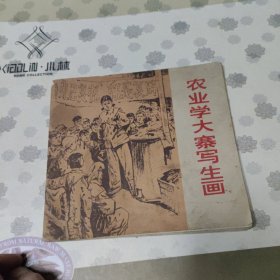 农业学大寨写生画