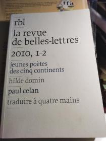 la revue de belles-lettres--jeunes poètes des cinq continents, paul celan