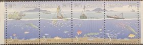 澳门1996年航海术渔网邮票4全联票