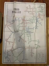 老地图:全国铁路营业站示意图