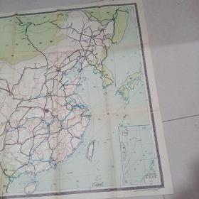 中学适用《中国交通挂图》1958年