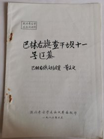 考古文献资料：巴林右旗查干坝十一号辽墓（董文义）