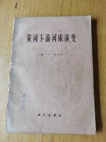 黄河下游河床演变  平装16开，售30元包快递