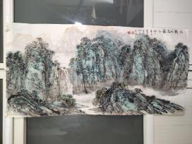 著名画家许澄宇作品，画芯尺寸136*68㎝厘米，保老保真