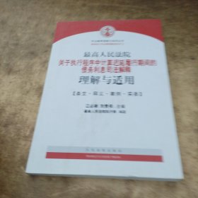 最高人民法院关于执行程序中…司法解释理解与适用