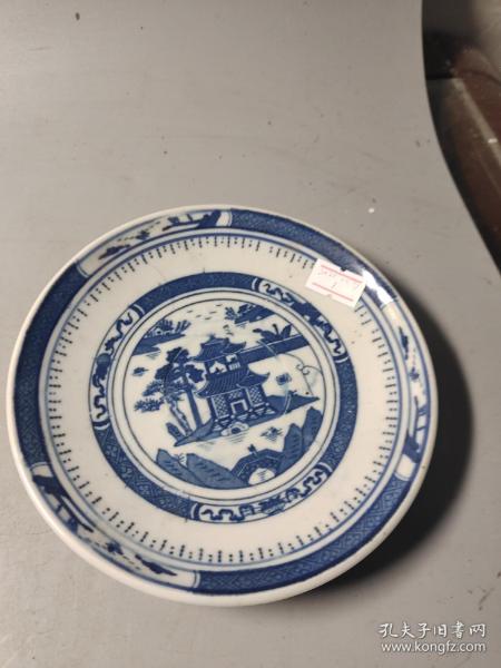 70-80年代，人民瓷厂青花梧桐小碟子一块1