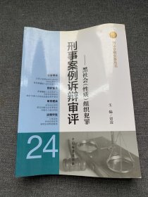 刑法分则实务丛书·刑事案例诉辩审评（24）：黑社会（性质）组织犯罪