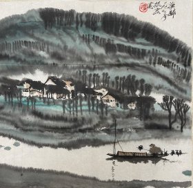 胡振昆，(1941.9-1997.3) 北京人 师从梁树年，北京画院专业画家，一级美术师，中国美术家协会会员，东方美术交流协会会员，北京市山水画研究会会员，1962年毕业于北京工艺美术学校。曾任北京第一轻工业局美术设计。其作品多次参加北京市及全国美展并赴日本、美国、苏联、台湾等国家和地区展出