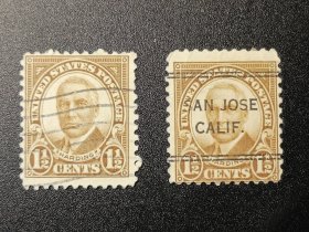 美国邮票，1930年美国第29任总统（美国最糟糕的总统） 沃伦·加梅利尔·哈丁，标价为1枚价格