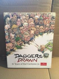 （英文原版，国内现货）Daggers Drawn, 35 Years of Kal Cartoons in The Eco nomist 大开本漫画集