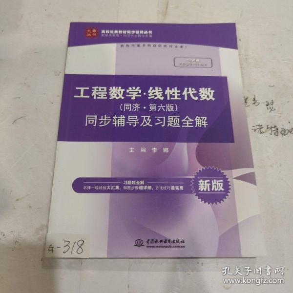 工程数学 线性代数（同济·第六版）同步辅导及习题全解/高校经典教材同步辅导丛书