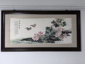 单连辰花鸟作品