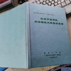 桂林市西城区岩溶塌陷灾害勘查报告