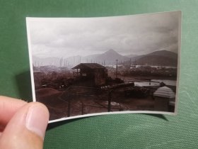 香港早期筲箕湾海旁黑白老照片