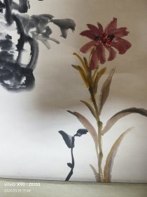 启后花鸟画立轴