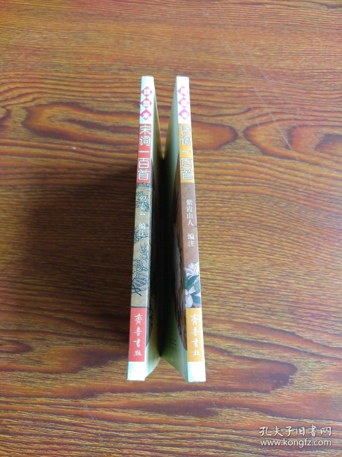 插图本宋词一百首、诗词一百首2本