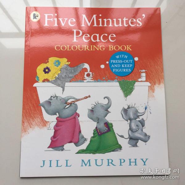 Five Minutes Peace Colouring  五分钟和平着色书   英文儿童涂鸦着色书