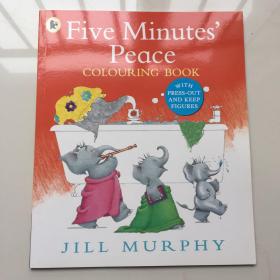 Five Minutes Peace Colouring  五分钟和平着色书   英文儿童涂鸦着色书