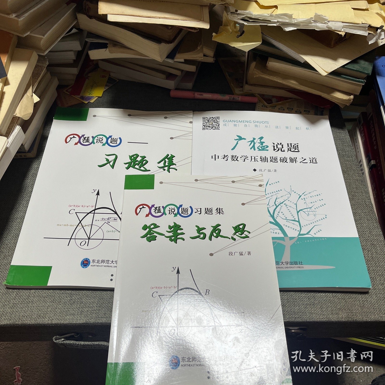 广猛说题习题集答案与反思中考数学压轴题破解之道 3本合售