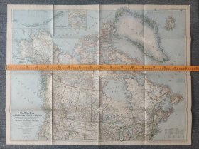 National Geographic国家地理杂志地图系列之1947年6月 Canada, Alaska and Greenland 加拿大 阿拉斯加 格陵兰岛地图