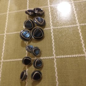 纽扣，宝石蓝，12个