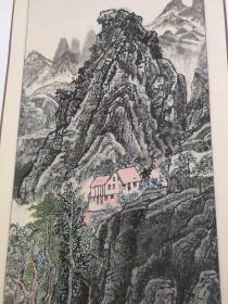 中国中原书画研究院高级画师《刘凤英》作品《怀柔风景幽美》一幅，无章，G62
