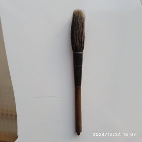 80年代湖州毛笔 特制石獾 笔锋6.5×1.5cm