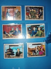 乌姆盖万邮票1972年尼克松访华 盖销邮票 如图所示   
特殊商品售出后不退不换