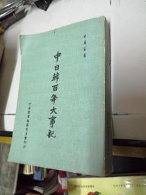 中日韩百年大事记