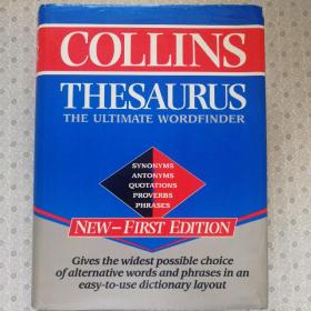 Collins Thesaurus  
The Ultimate Wordfinder  英语原版类语大辞典精装