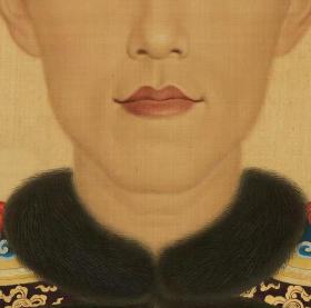 乾隆皇帝朝服像轴（清 佚名）。最大可做150*200.79厘米（原图182.5*244.3厘米）。宣纸艺术微喷复制。