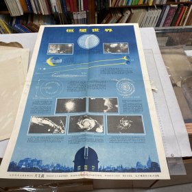 自然科学知识挂图 天文组（4幅彩色挂图） 一年四季、月球——地球的卫星、恒星世界、太阳系