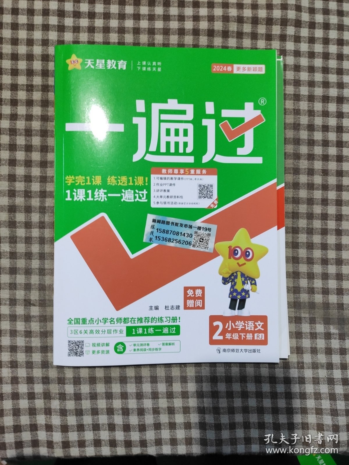 一遍过：小学语文（二年级下册RJ配套统编教材2020春季）